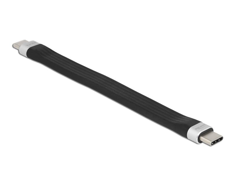 Delock USB 3.2 Gen 2 Flachbandkabel USB C - USB C 0.135 m Delock USB 3.2 Gen 2 FPC Flachbandkabel USB Type-C zu USB Type-C 13.5 cm PD 3 A E-Marker
