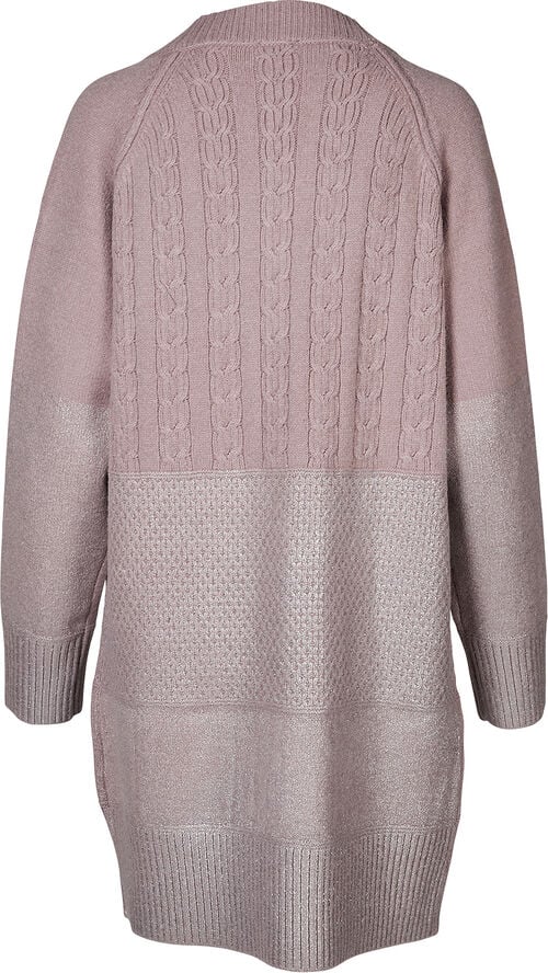 NÜ Denmark Vibe Cardigan knit Dusty purple mix
