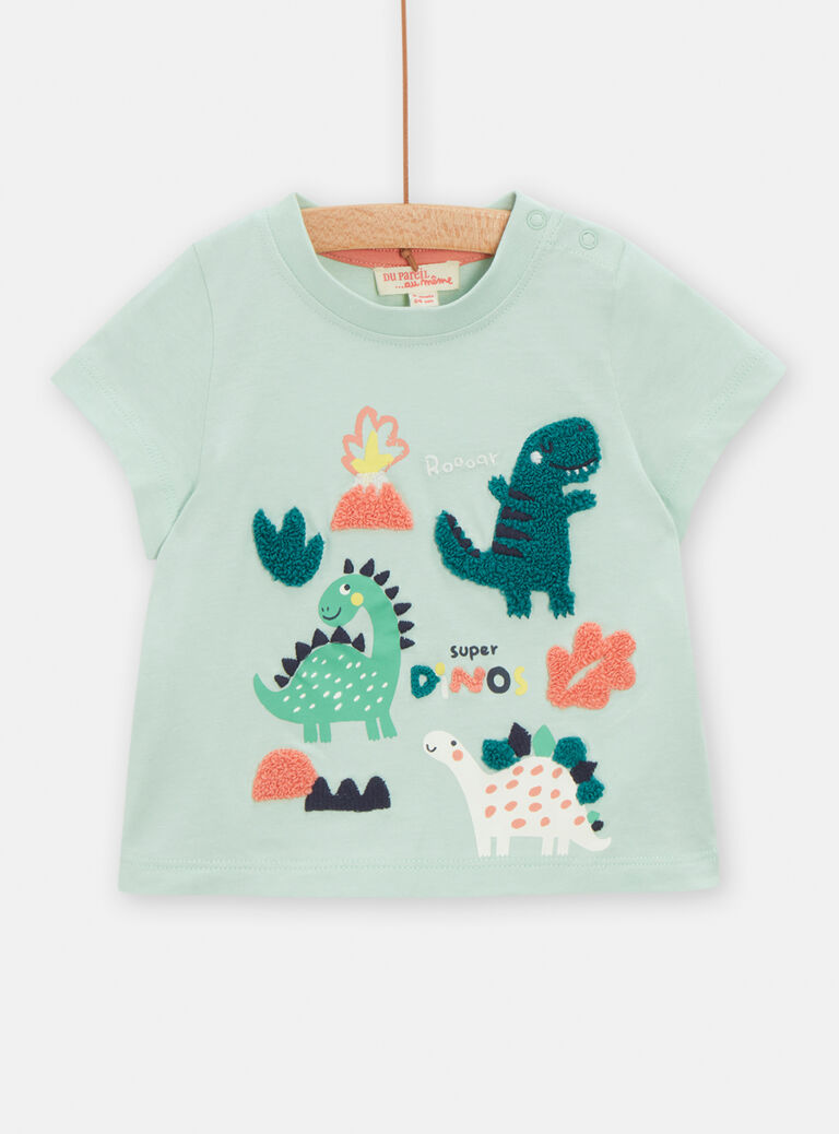 T-shirt opaline à animation dinosaure pour bébé garçon