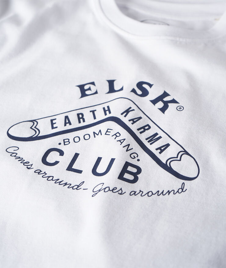 ELSK BOOMERANG MEN'S BRUSHED T-SHIRT 001 optic white