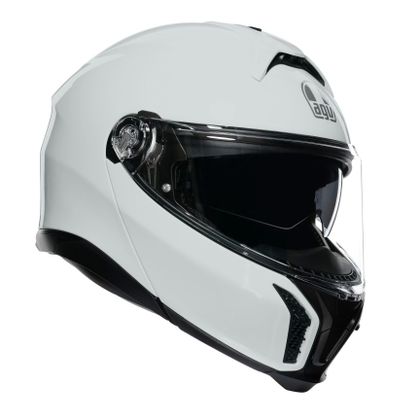 Casque AGV TOURMODULAR - SOLID STELVIO - Blanc