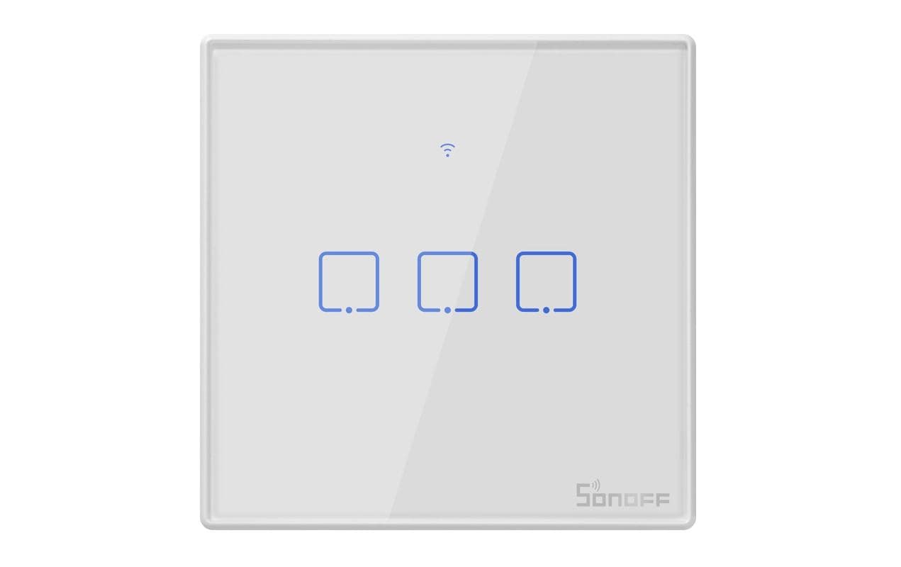 Lichtschalter T2EU3C-TX WiFi-RF, 3-fachIntelligenter 3-gang Wand-Schalter