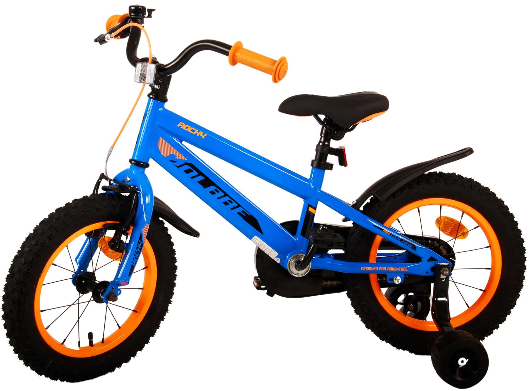 TPFSports Rocky Kinderfahrrad - Jungen - 14 Zoll - Rücktritt + Handbremse - Rot