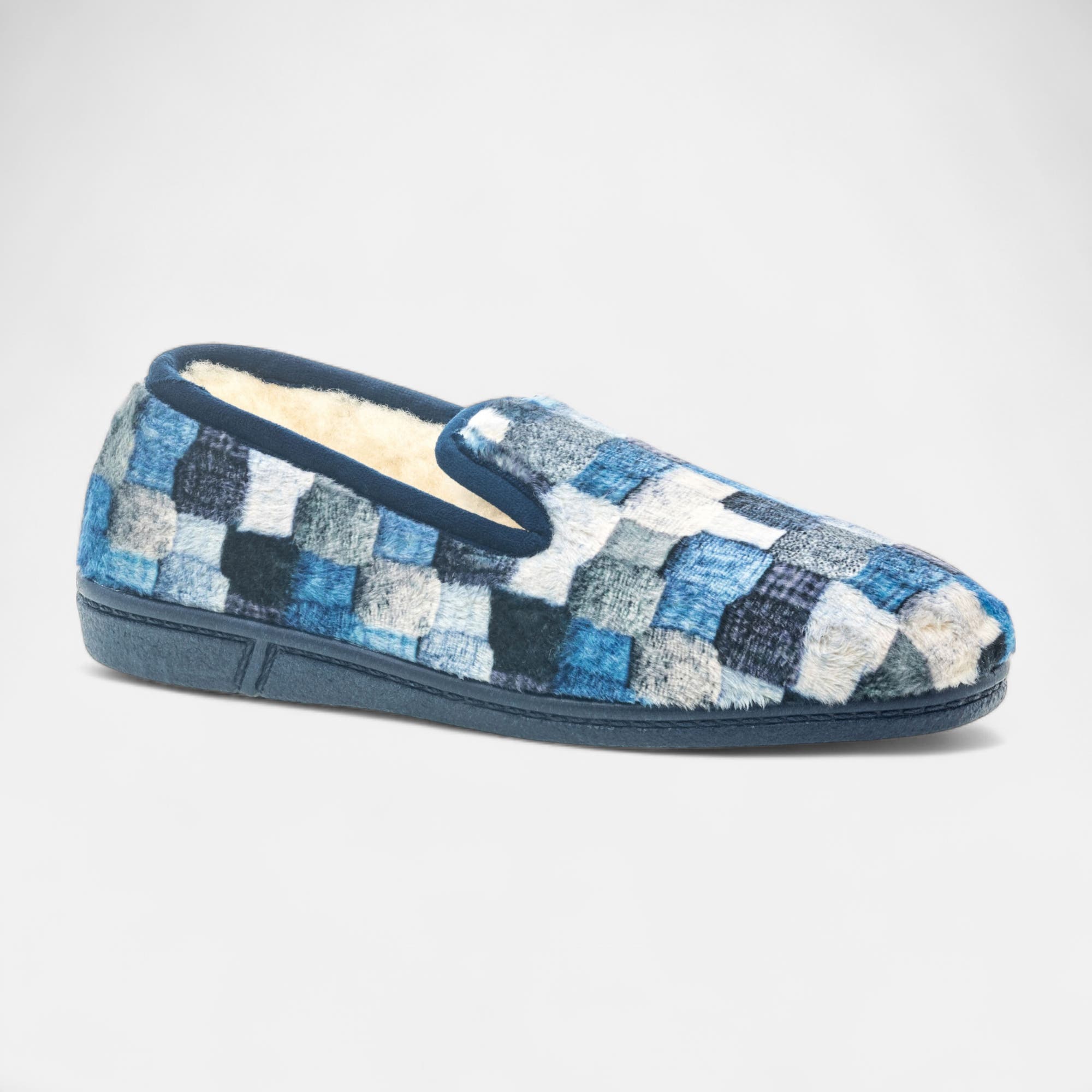 Pantoufles pieds sensibles Femme bleu