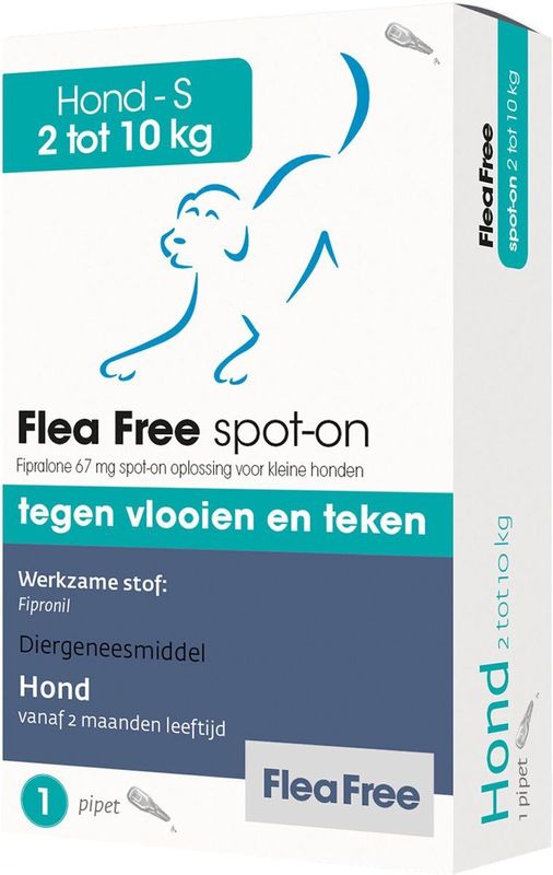 FLEA FREE SPOT ON HOND 2-10 KG - 1 PIPET