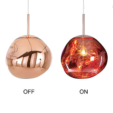 NJOY hanglamp glas 36cm rosé goud