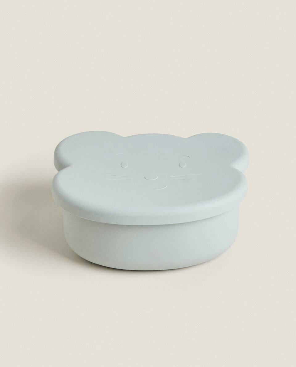 Lancheira de silicone em formato de rato