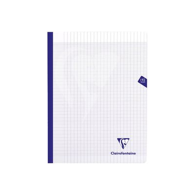 Clairefontaine Mimesys - Cahier polypro 24 x 32 cm - 192 pages - grands carreaux (Seyes) - disponible dans différentes couleurs
