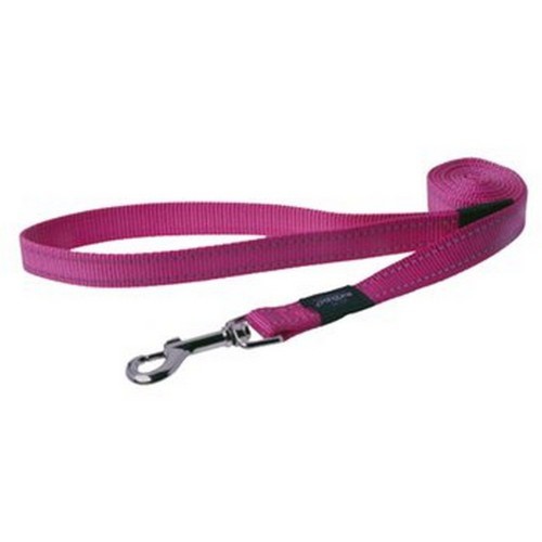 Guia fixa refletora para cães, rosa