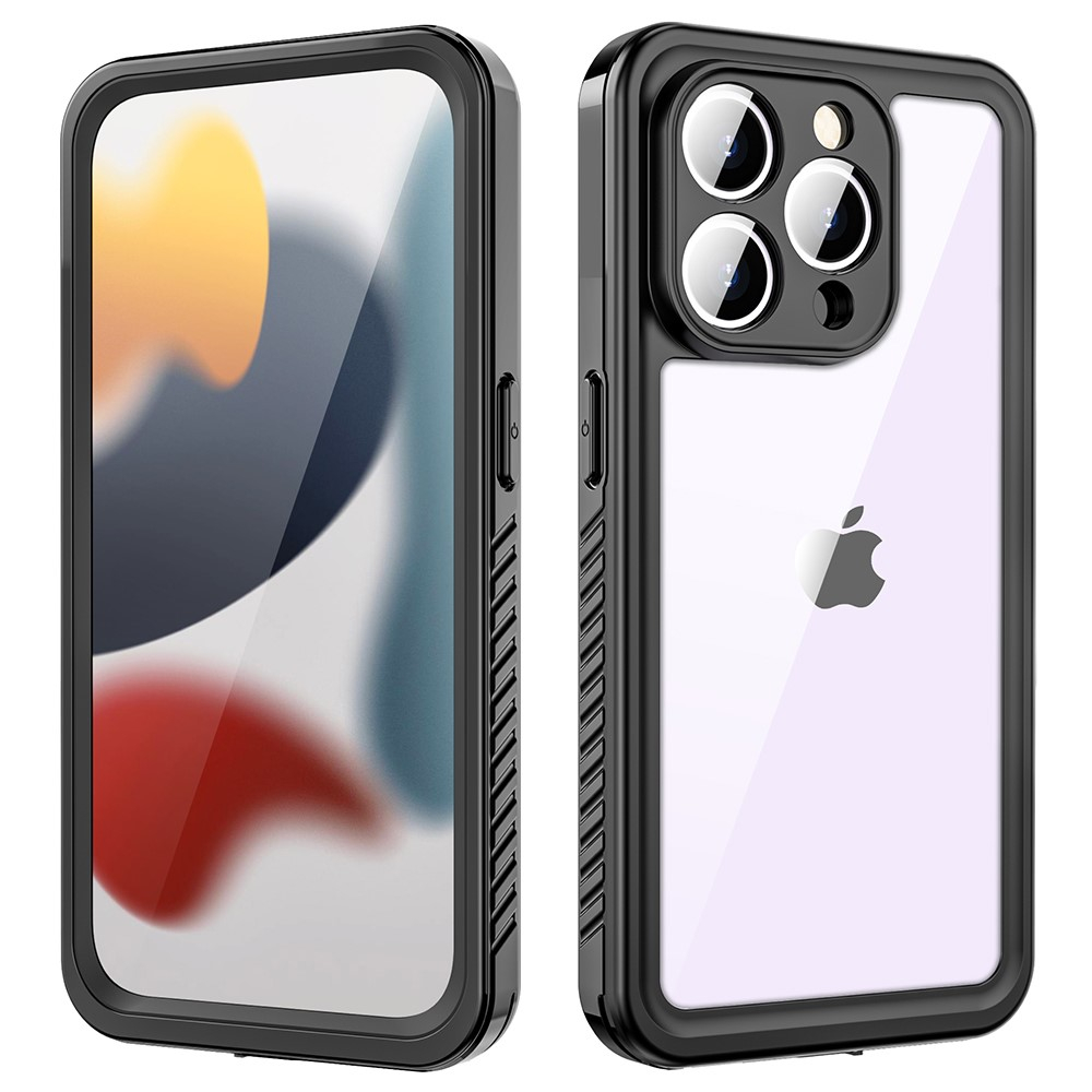 iPhone 15 Pro Max Wasserfeste Outdoor Schutz Hülle (IP68) - Schwarz