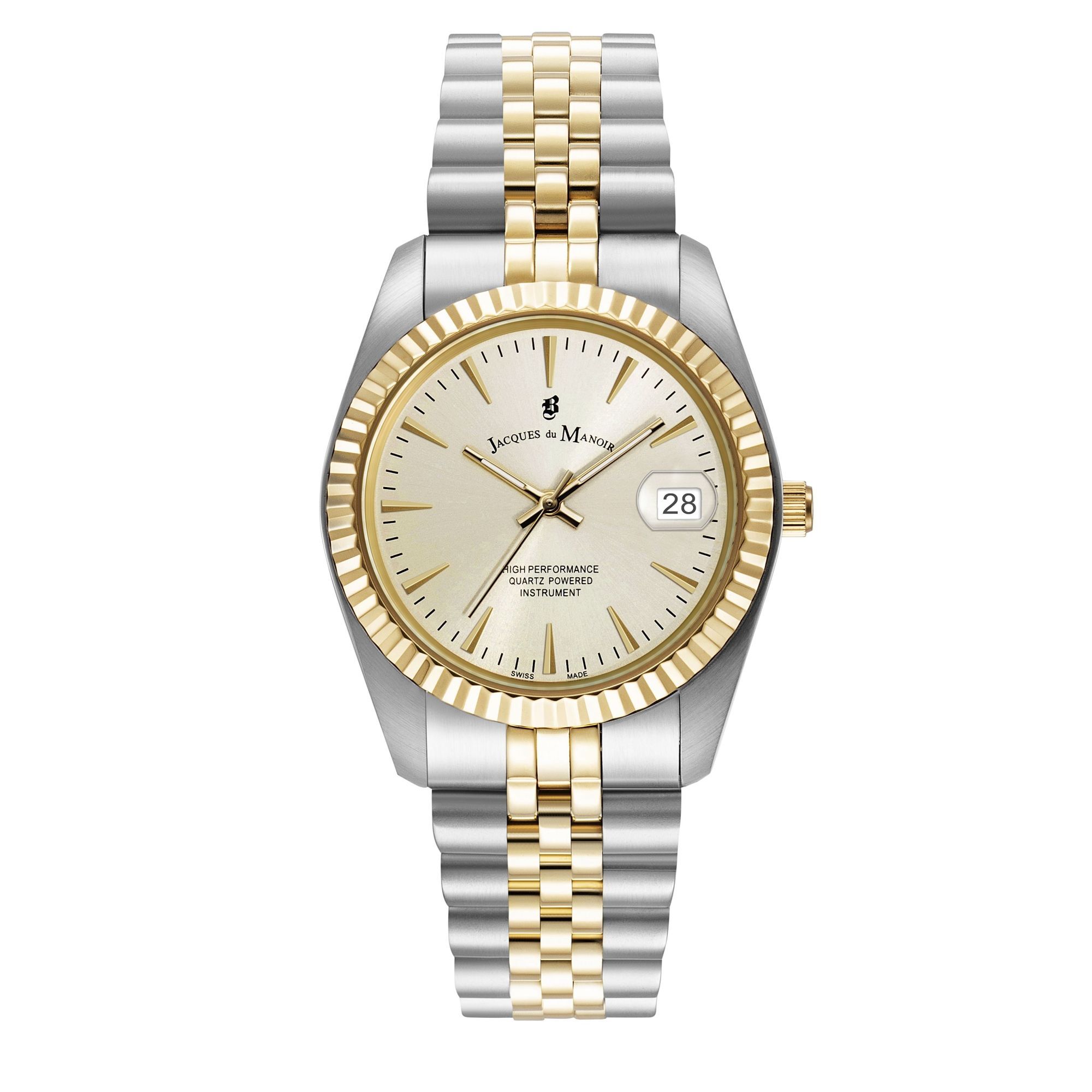 Jacques du Manoir Damen Armband Uhr Inspiration Classic Edelstahl zweifarbigJWG02202