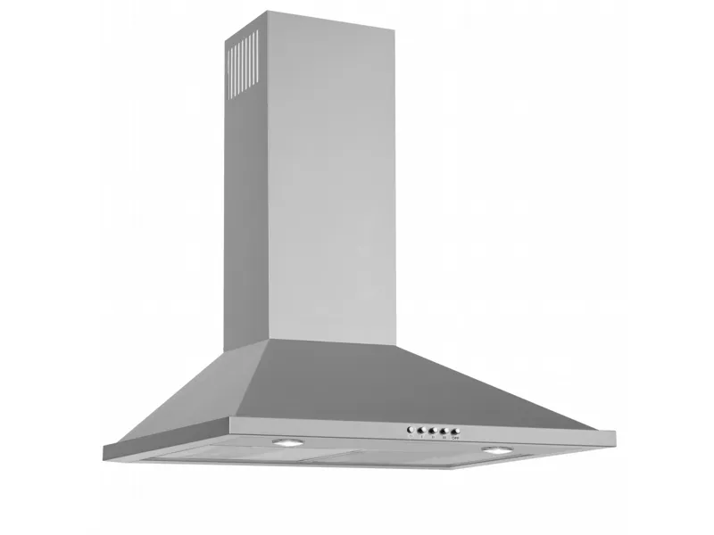 SILVERLINE Basic SL 2240-60RF - Hætte - skorsten - bredde: 59.8 cm - dybde: 45 cm - udtrækning og recirkulation (-) - stål