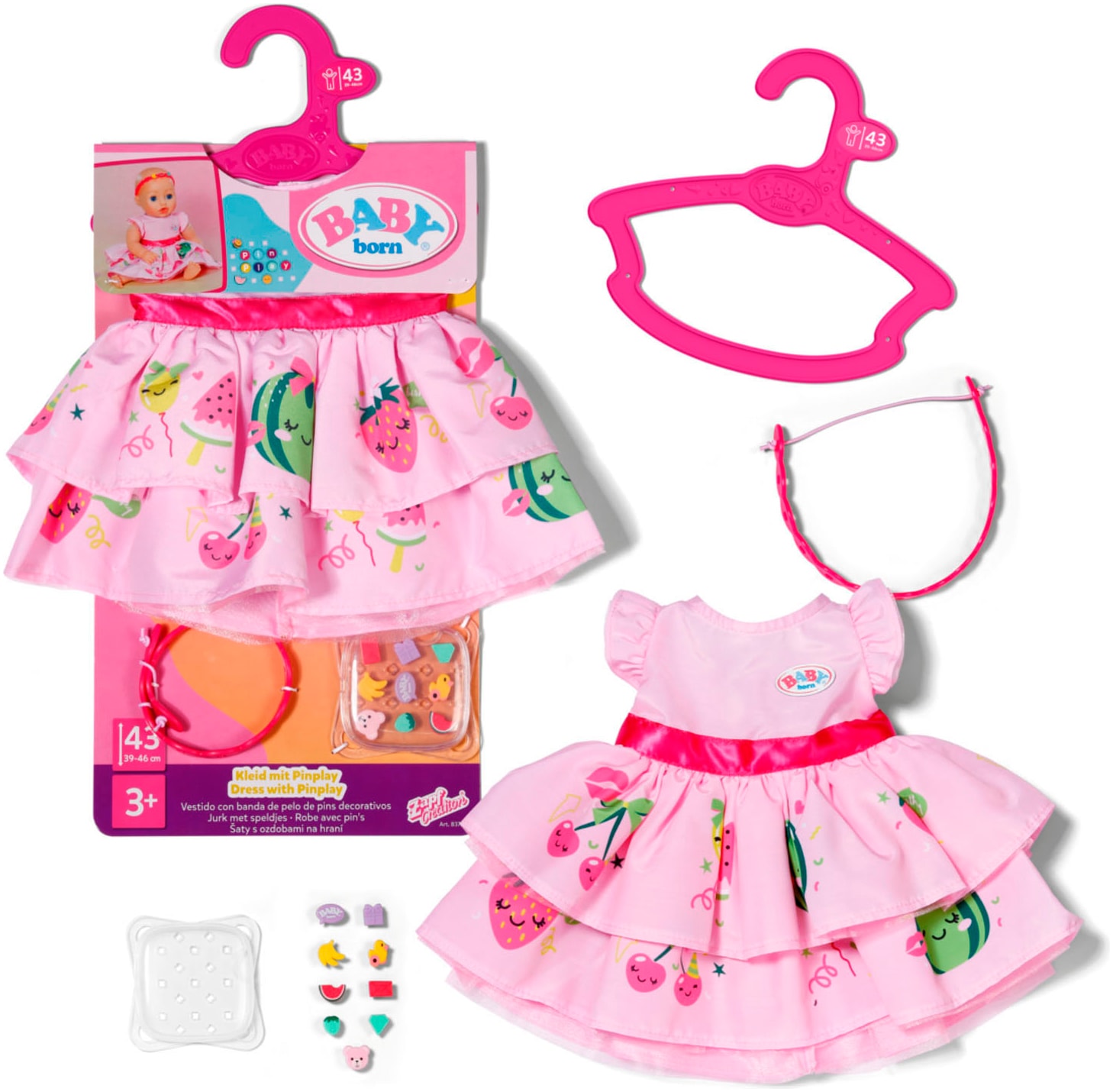 Baby Born Puppenkleidung »Kleid mit Pinplay 43 cm«