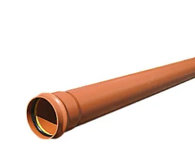 Uponor 250 x 3000 mm PVC-kloakrør m/muffe, klasse S SN8, EN 1401