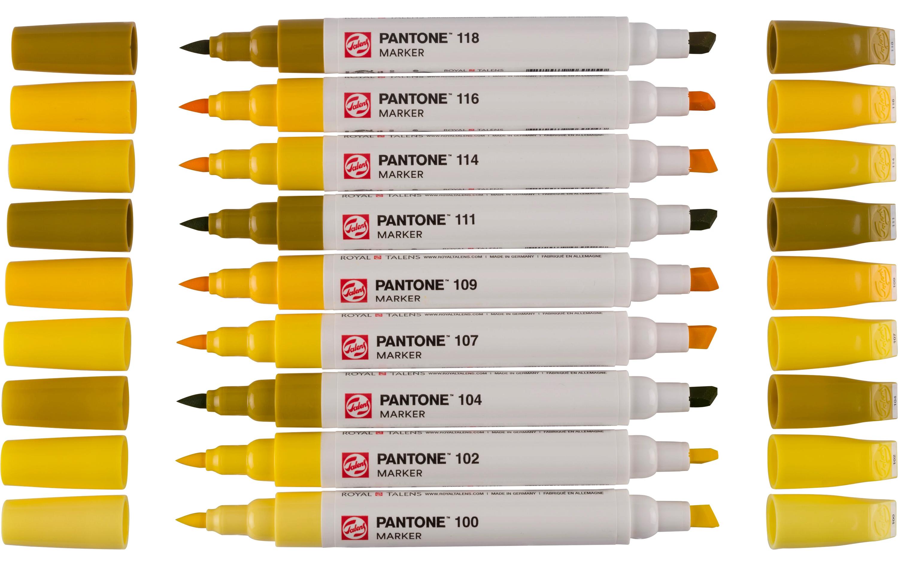 Pantone Marker Set 9x GelbWasserbasierte Marker