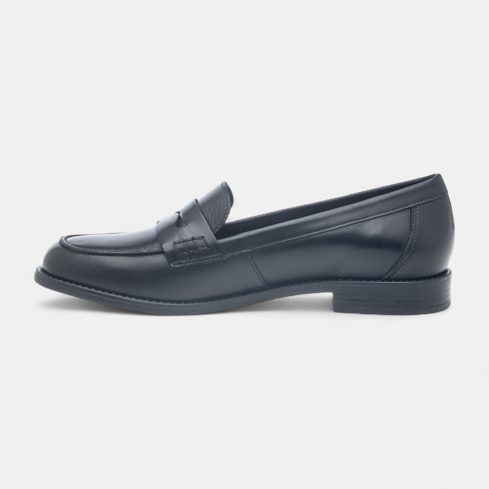 Mocassins Femme en cuir noir