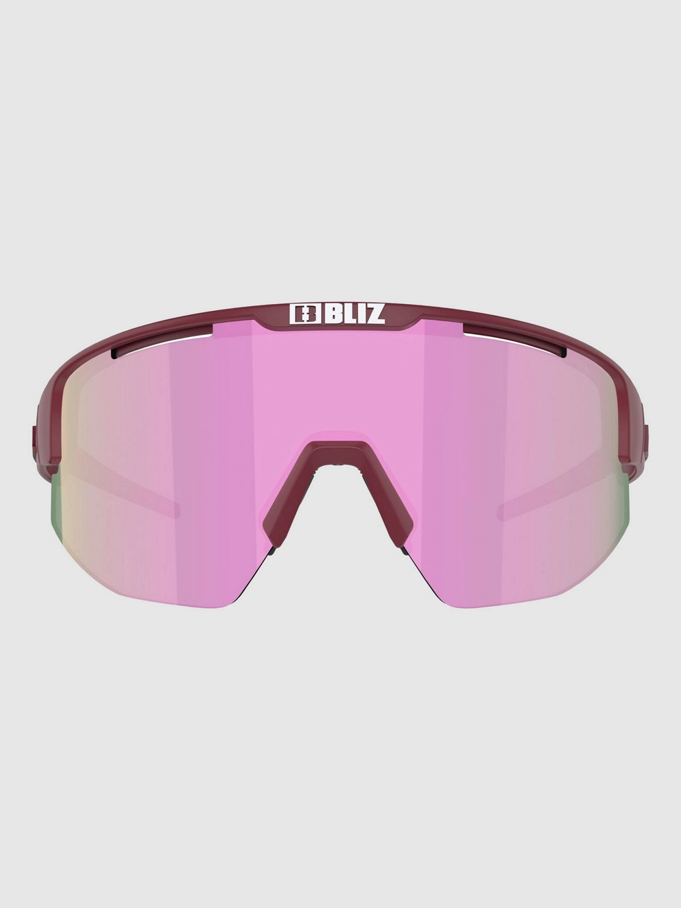 BLIZ Active Eyewear Matrix Small Matt Burgundy Sunglasses brown w rose multi