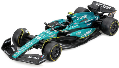 Bburago Aston Martin AMR23 F1 Racerbil 2023 Alonso 1:43