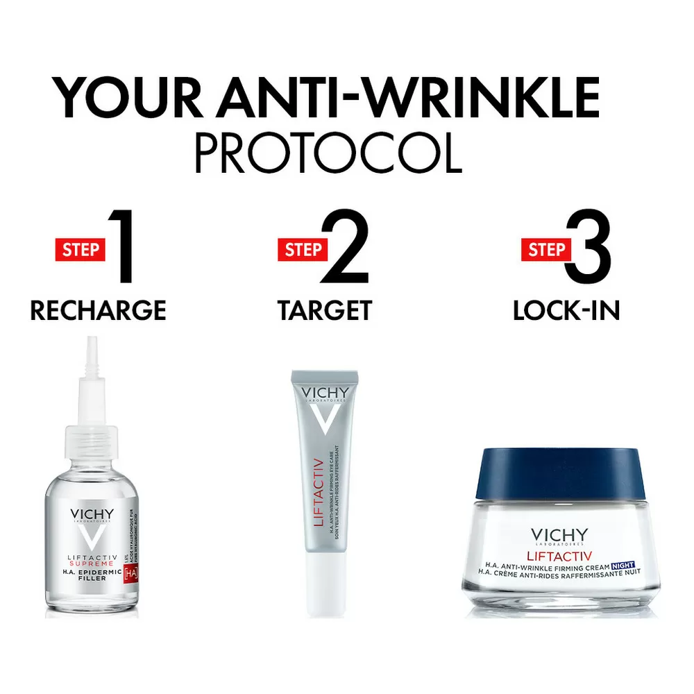 Vichy Liftactiv H.A. Anti-Wrinkle Firming Night Cream - 50 ml.