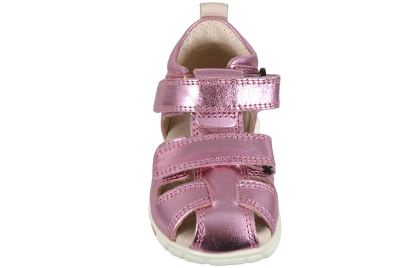 ECCO MINI STRIDE OLD ROSE METALLIC SANDAL