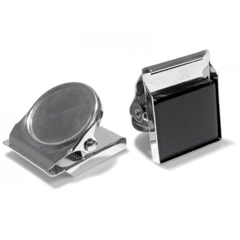 Magnetclip rund, vernickelt