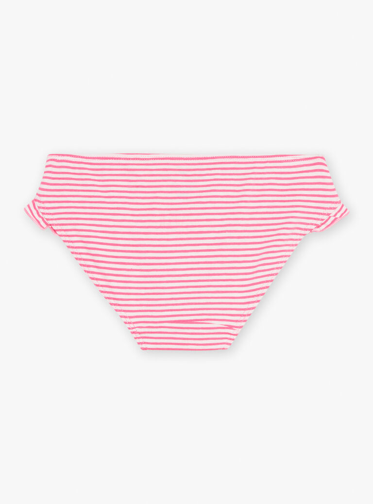 5 culottes roses à imprimé à rayures, à pois et à motif papillons