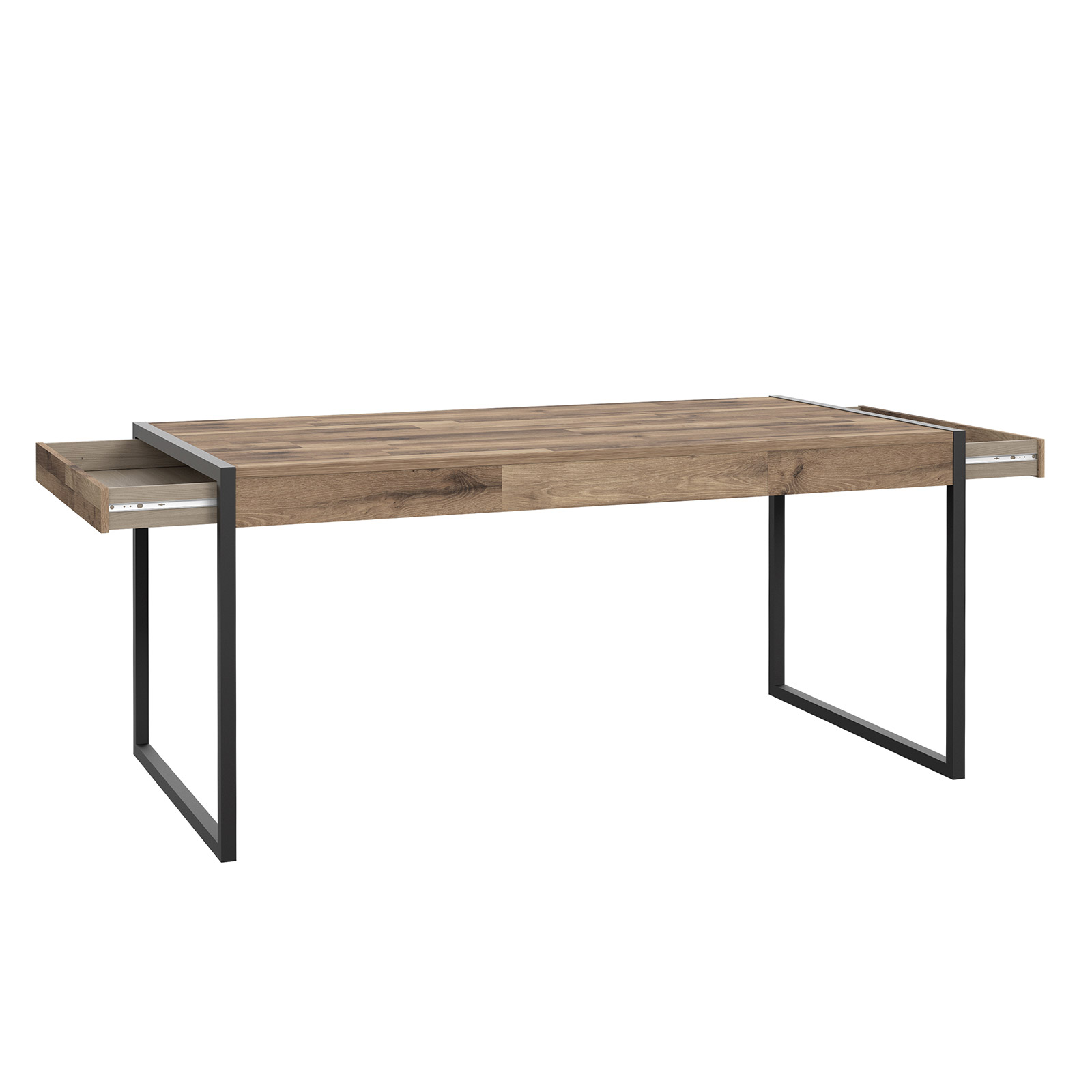 Esstisch - Stabeiche - 2 Schubkästen - 166 cm