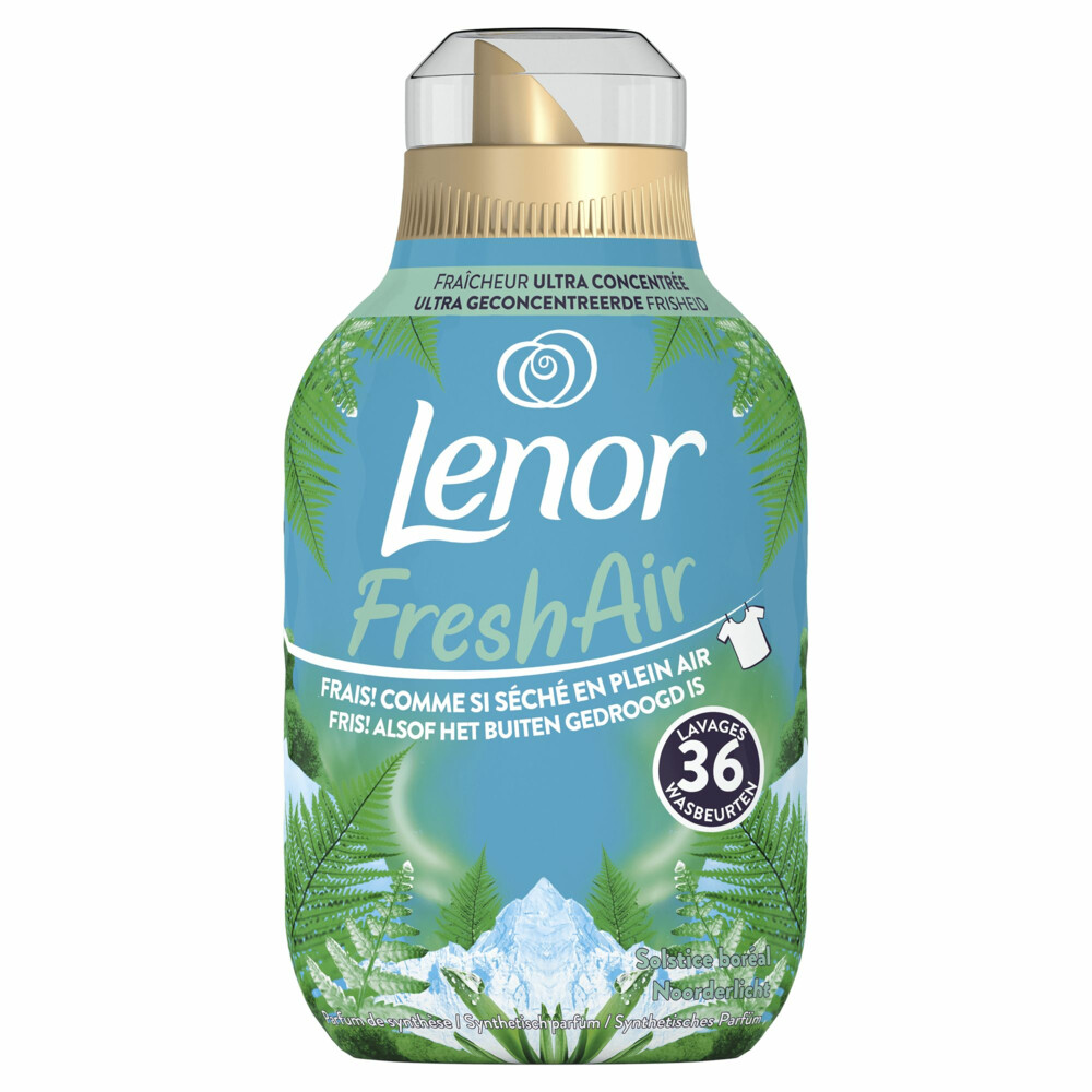 6x Lenor Wasverzachter Fresh Air Noorderlicht 36 Wasbeurten504 ml