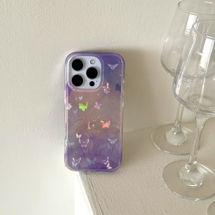 Rockit - Vlinder telefoonhoesje - iPhone 16 Pro Max / 16 Pro / 16 Plus / 16