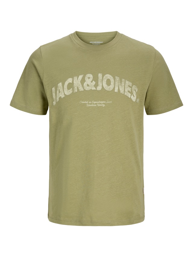 Jack & Jones PlusSize Print-Shirt »JORALMERIA BOLD BRANDING TEE SS CN PLS«, mit Logo Print