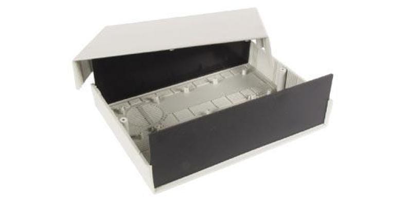 Velleman Gehäuse 250 x 190 x 80 mm Grau Instrumentengehäuse aus Kunststoff