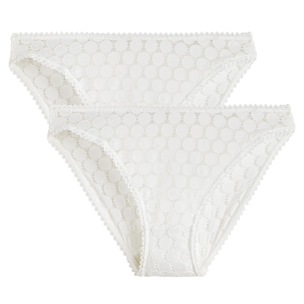 COLEÇÃO LA REDOUTE<br>Conjunto de 2 calcinhas de renda, Meylo