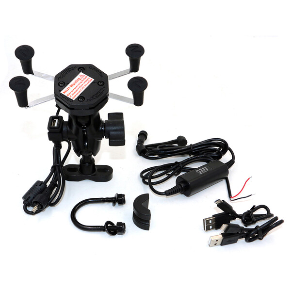 Myra - HPC104 - Support guidon pour smartphone + USB étanche
