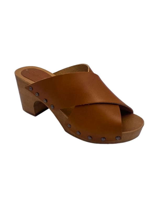 Semerdjian - Mules Sabot SOIA Marron