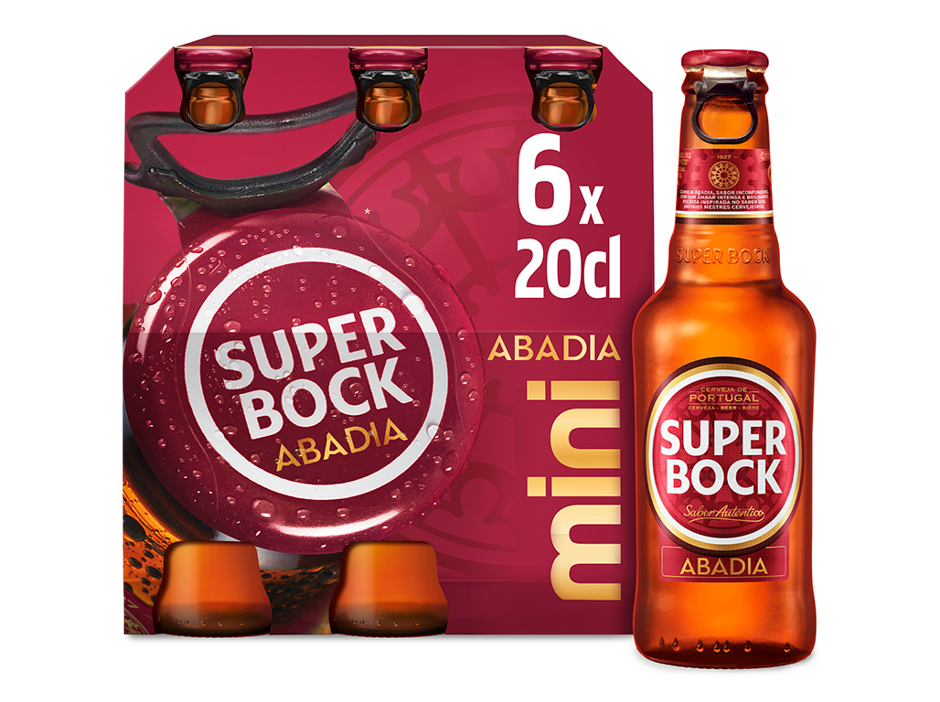 CERVEJA SUPER BOCK ABADIA MINI 6X0.20L