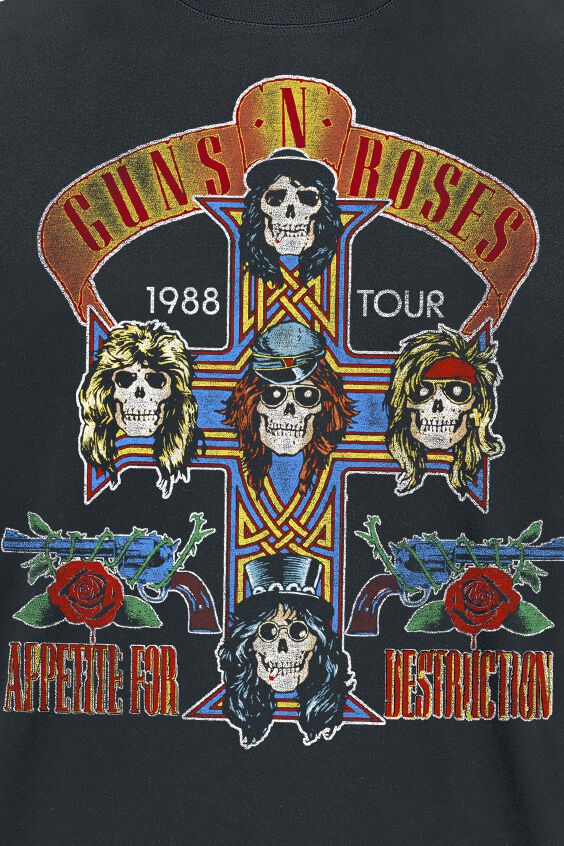 Tour 1988 | Guns N' Roses T-Shirt Manches courtes