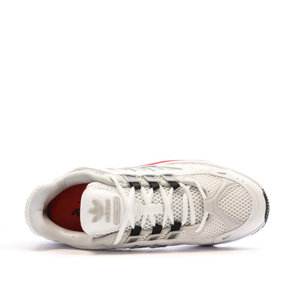 Adidas Baskets Blanches/Rouges Homme Adidas Ozmillen