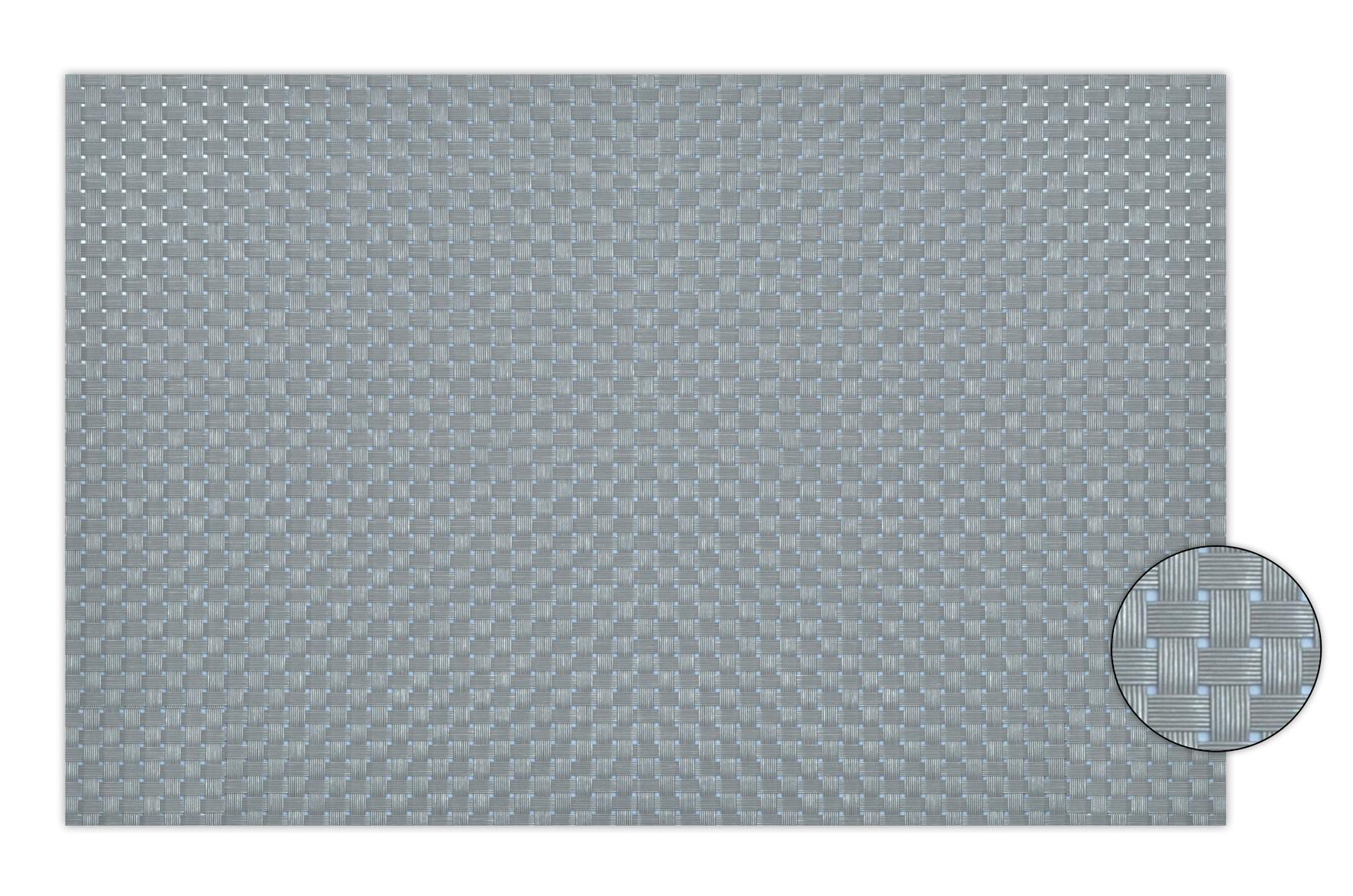 SET DE TABLE STRUCTURE 8X8 GRIS30X45 CM