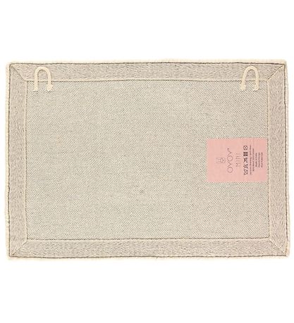 OYOY Gobelin/Teppich - 65x45 cm - Braun m. Croissant