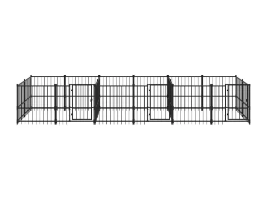 Chenil cage enclos pac noire 582 x 193.5 x 100 cm 02_0041781