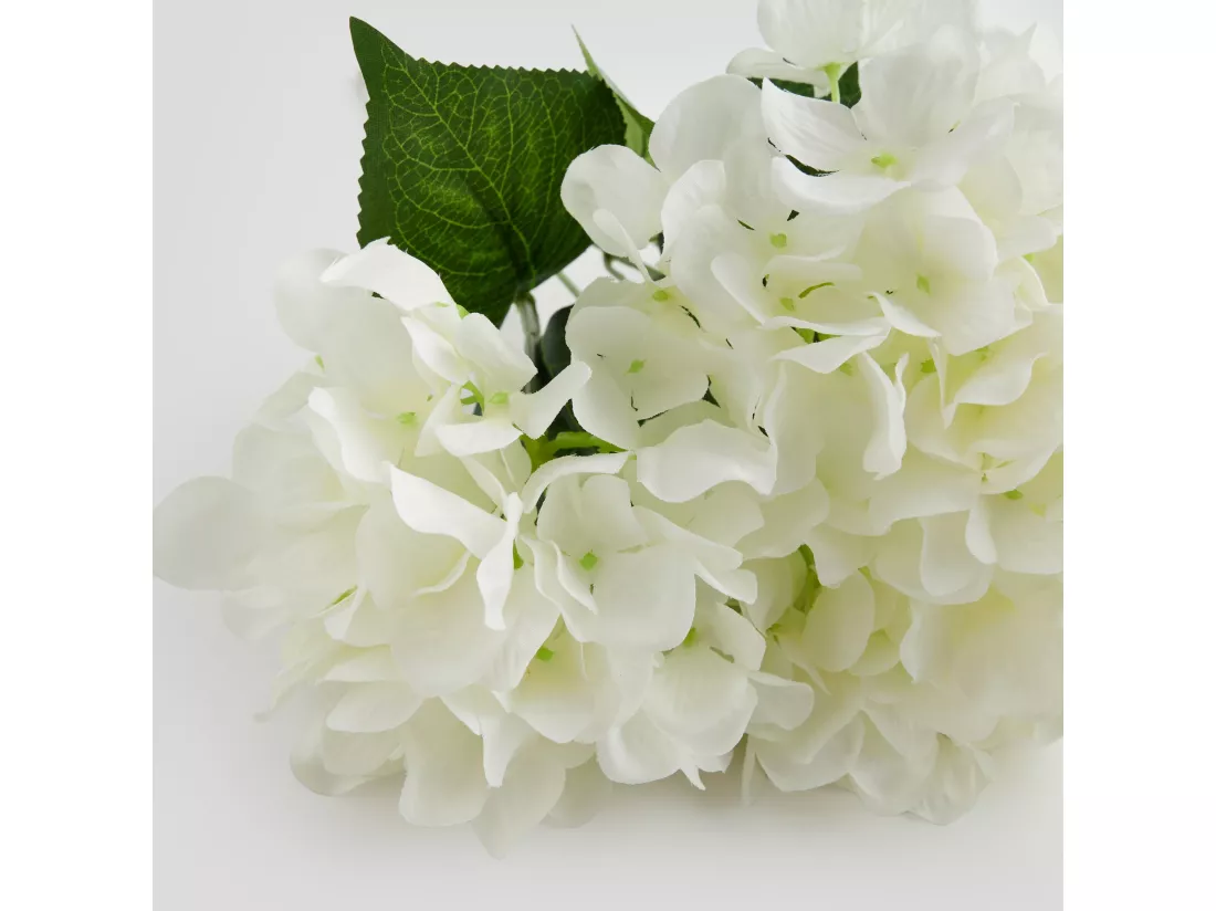 Bouquet Hortensio Blanc Moyen 22 x 6 x 45