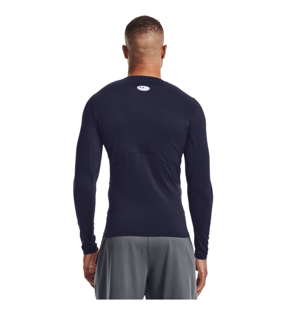 Camiseta de manga comprida Under Armour HeatGear Armour, azul marinho