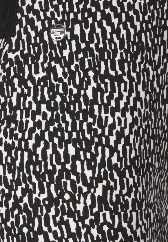 Wickelrock mit Minimalprint - Black