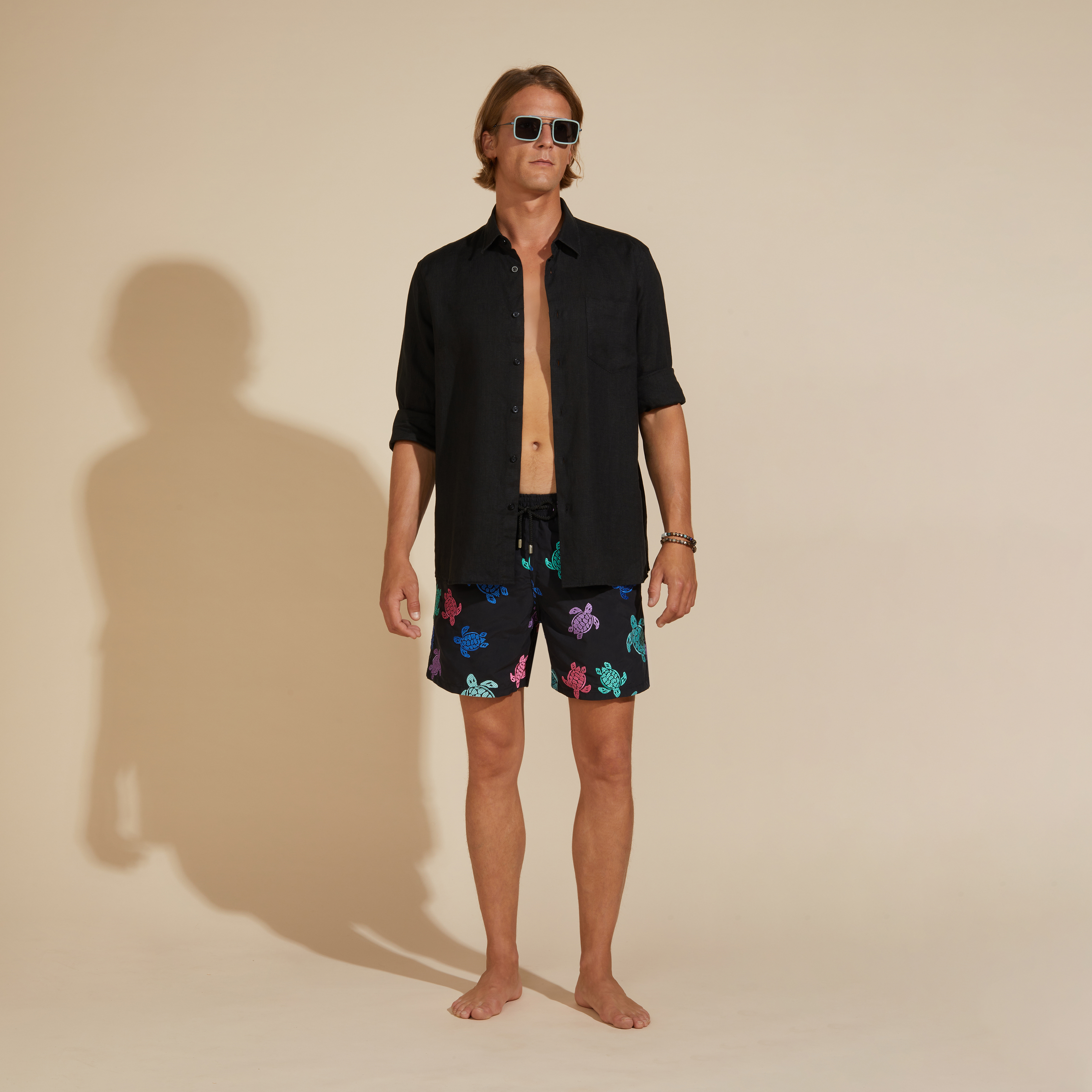 Chemise en lin homme unie