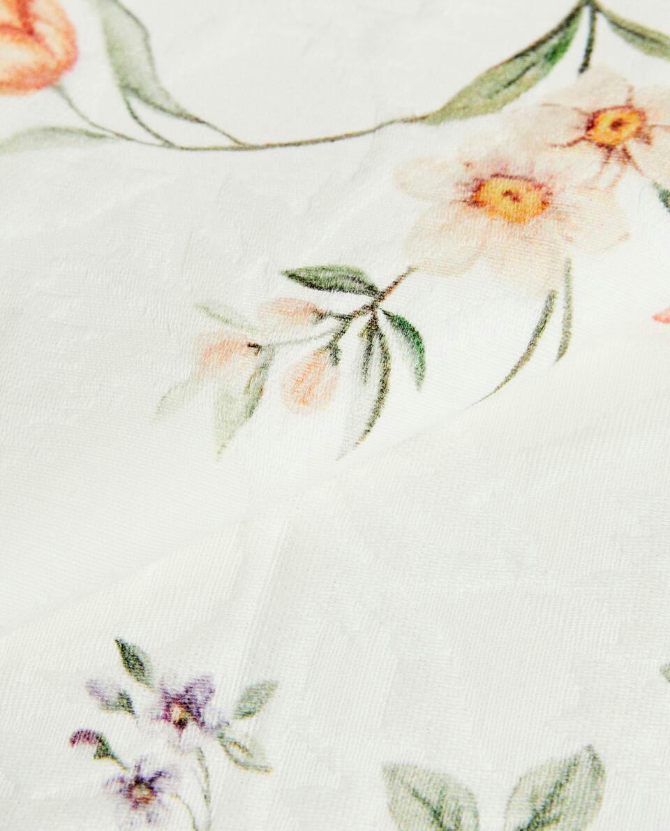 Guardanapos florais em jacquard (pacote com 2)