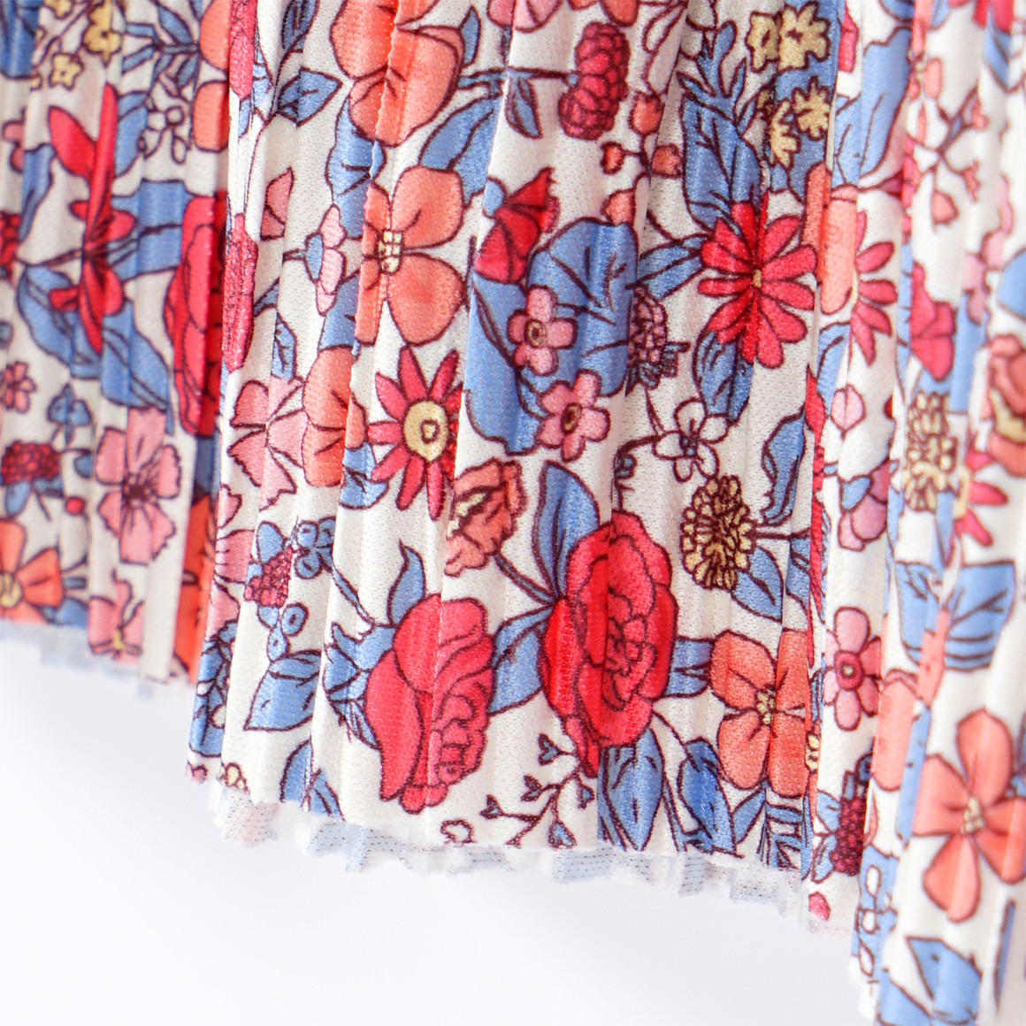 Topolino Mädchen Hose mit Plissee-Struktur creme / rot / blau