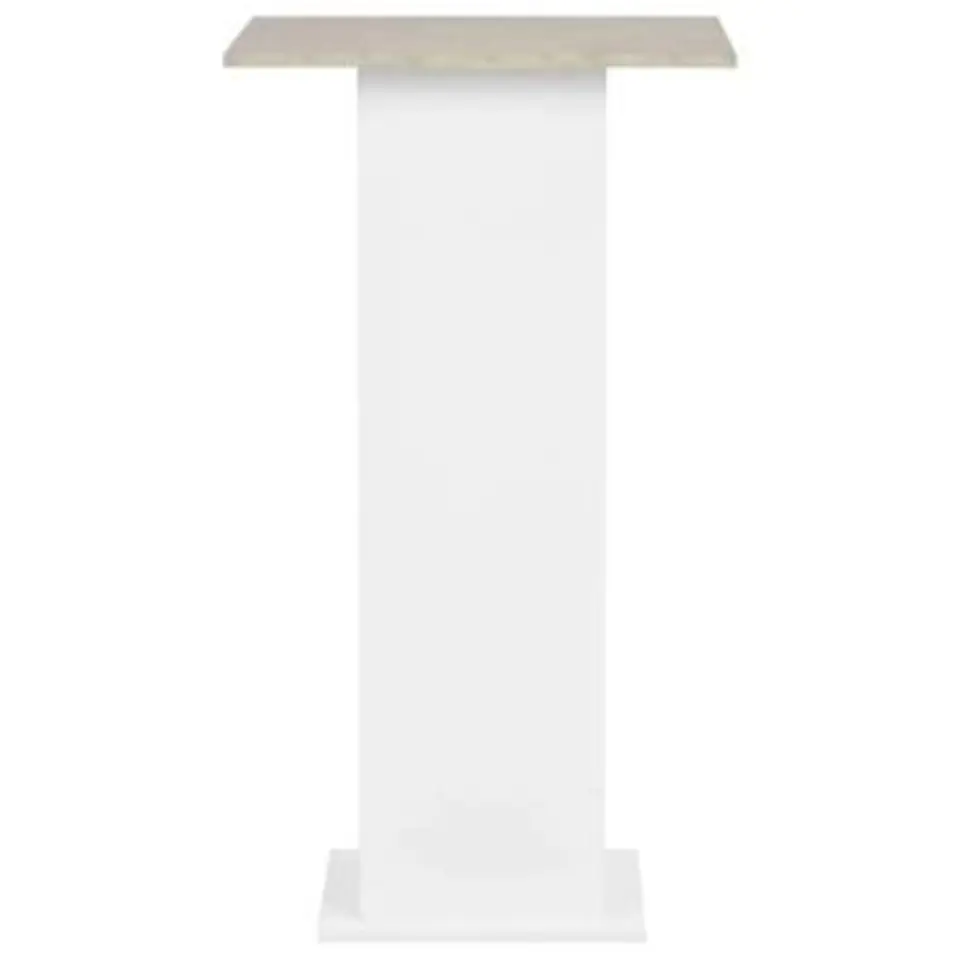 vidaXL - Bartafel - Wit - Bewerkt hout