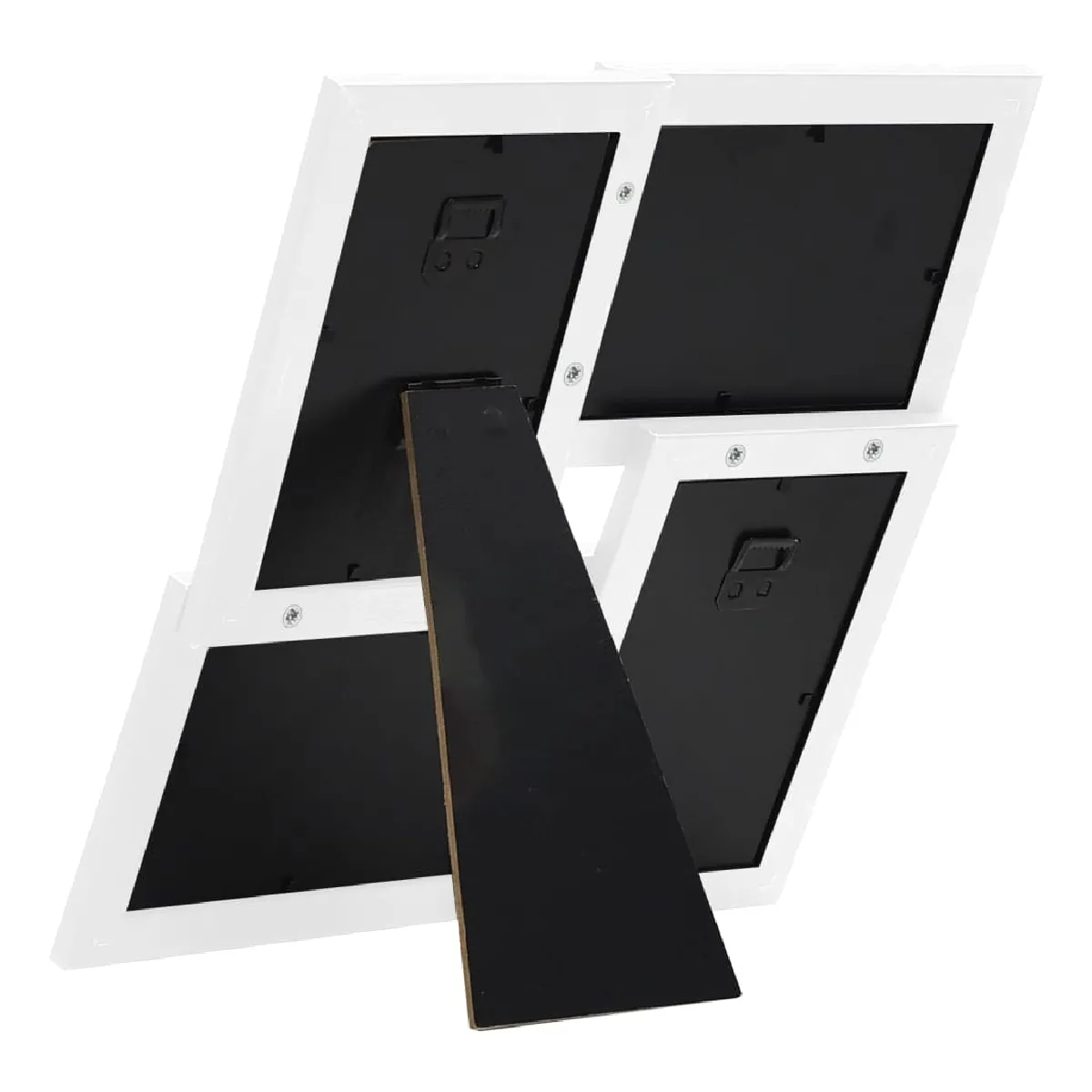 vidaXL Collage de Cadres Photo - Blanc MDF