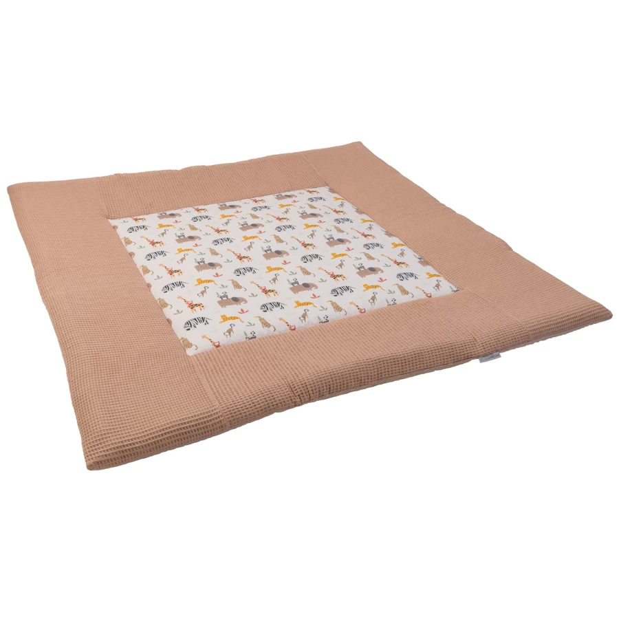 Ullenboom Krabbeldecke Waffelpique Motiv Sand Savanne 140x140 cm