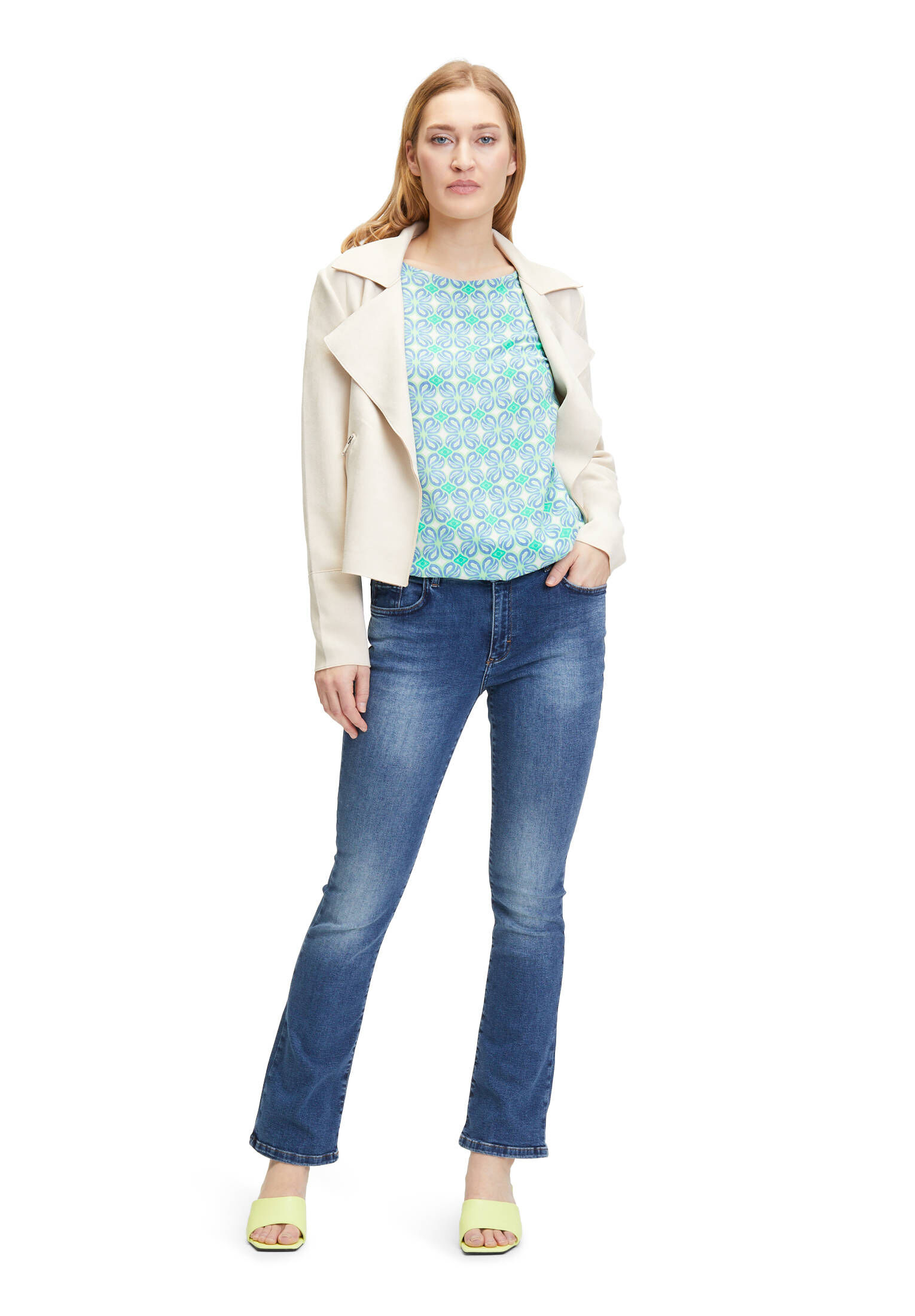 Cartoon| Damen Casual-Bluse mit Muster
